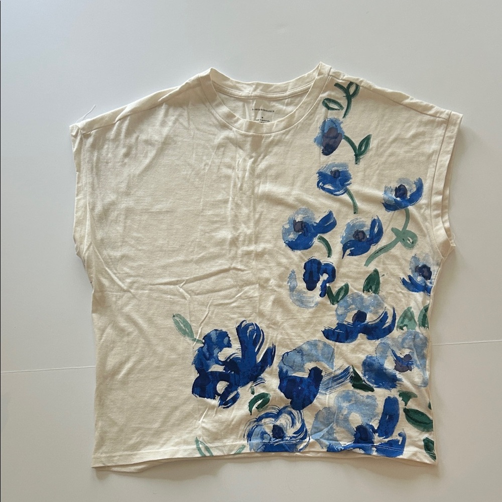 Anthropologie Floral Print Women's Tee